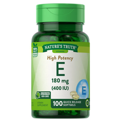 Natures Truth High Potency Vitamin E 180 mg Softgels - 100 Count