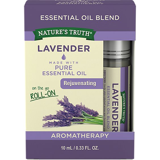 Nature's Truth Lavender Essential Oil Roll On Blend - 0.33 Fl. Oz.