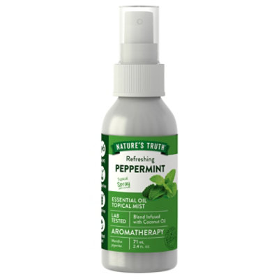Nature's Truth Peppermint Essential Oil Mist Spray - 2.4 Oz - Image 2
