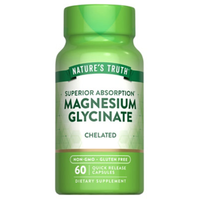 Nature's Truth Magnesium Glycinate - 60 Count - Image 1