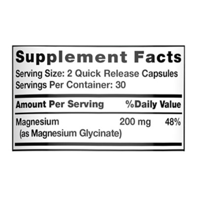 Nature's Truth Magnesium Glycinate - 60 Count - Image 4
