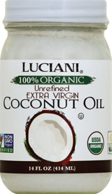 Luciani Organic Extra Virgin Coconut Oil - 14 Fl. Oz. - Image 2