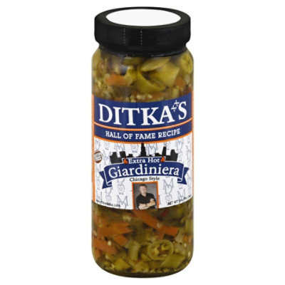 Ditka Extra Hot Giardiniera - 16 Oz - Image 1