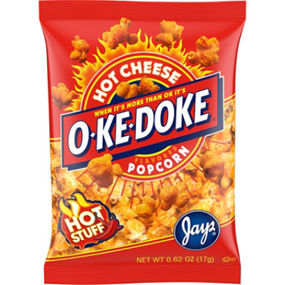 O-Ke-Doke Hot Cheese Popcorn - 0.62 Oz - Image 1