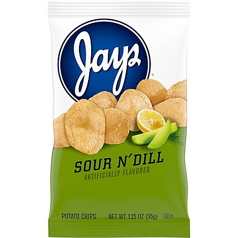 Jays Sour Cream & Dill Potato Chips - 1.25 Oz