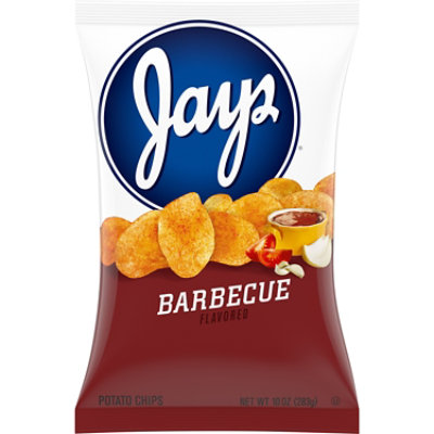 Jays BBQ Flavored Potato Chips - 10 Oz - Image 1