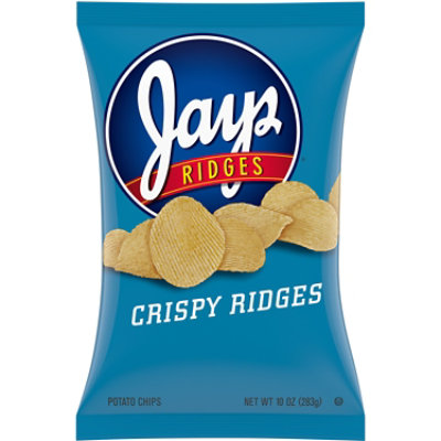 Jays Crispy Ridges Potato Chips - 10 Oz - Image 1