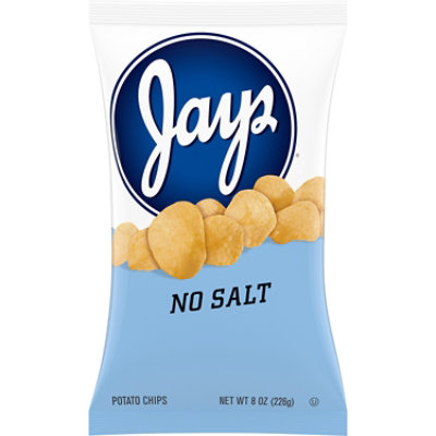 Jays No Salt Potato Chips - 8 Oz - Image 1