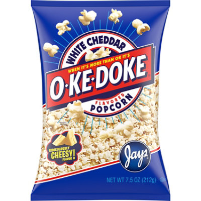 O-Ke-Doke White Cheddar Popcorn - 7.5 Oz - Image 1