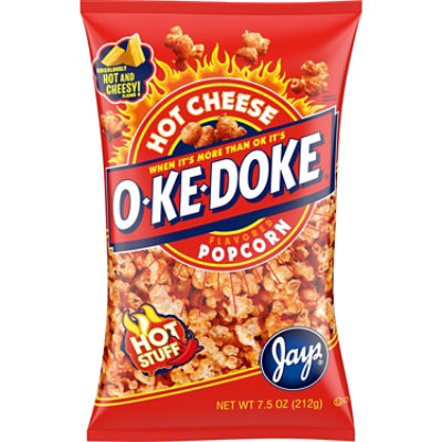 O-Ke-Doke Hot Stuff Cheese Flavored Popcorn - 7.5 Oz - Image 1