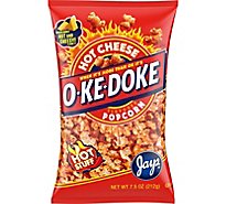 Oke Doke Popcorn Hot Cheese - 7.5 Oz