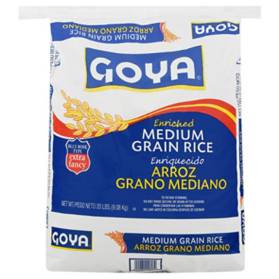Goya Rice Blue Rose Grain Medium - 20 Lb - Image 1