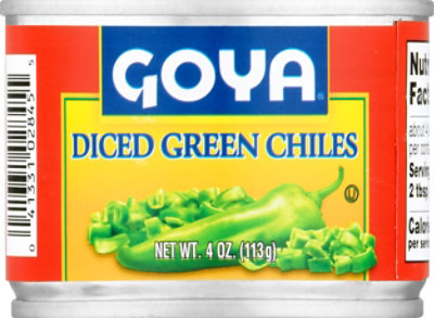 Goya Fire Roasted Diced Green Chiles, 4 Oz - 4 Oz - Image 2