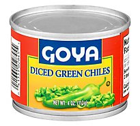 Goya Fire Roasted Diced Green Chiles, 4 Oz - 4 Oz