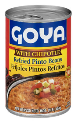 Goya Beans Pinto Refried W/Chptle - 16 Oz - Image 1