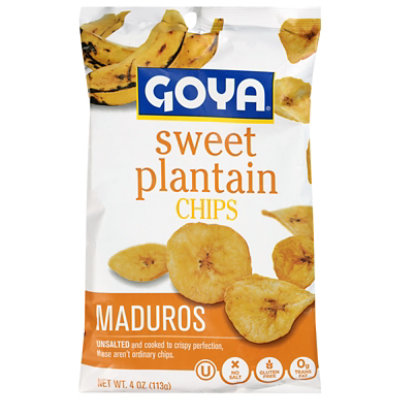 Goya Dried Plantian Chips Shelf Stabel Resealable Plastic Bag - 4 Oz - Image 1