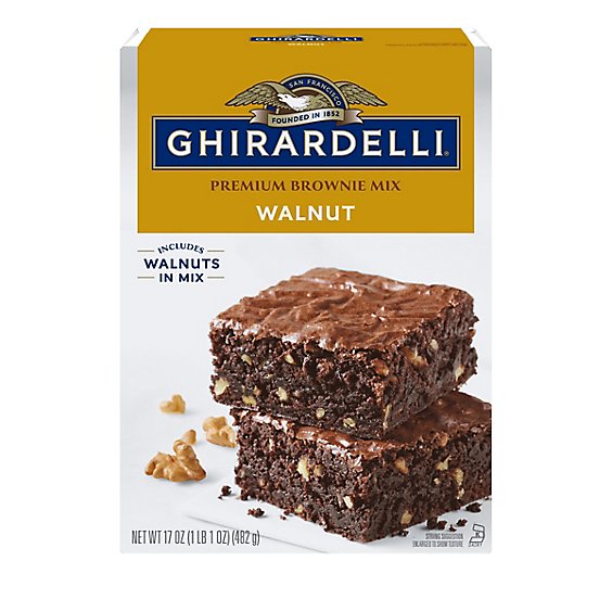 Ghirardelli Chocolate Walnut Premium Brownie Mix - 17 Oz