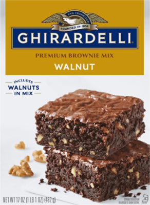 Ghirardelli Chocolate Walnut Premium Brownie Mix - 17 Oz - Image 1