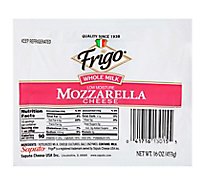 Frigo Cheese Mozzarella Low Moisture Whole Milk - 16 Oz