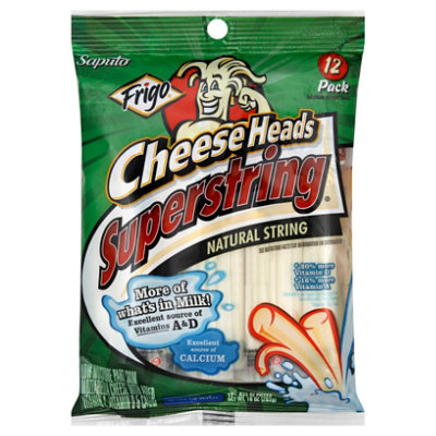 Frigo Cheese Heads Cheese Super String 12 Count - 10 Oz - Image 1