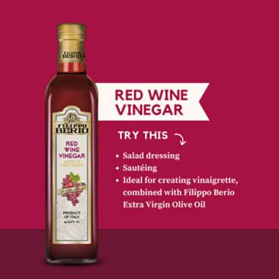 Filippo Berio Red Wine Vinegar - 16.9 Fl. Oz. - Image 3