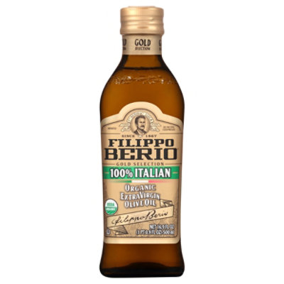 Filippo Berio Organic Olive Oil Extra Virgin 100% Italian - 16.9 Fl. Oz.