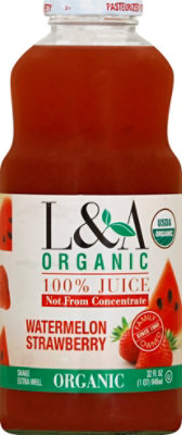 L & A  Watermelon Juice Organic - 32 Fl. Oz. - Image 2