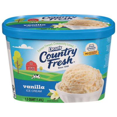 Deans Country Fresh Vanilla Ice Cream - 48 Oz - Image 1