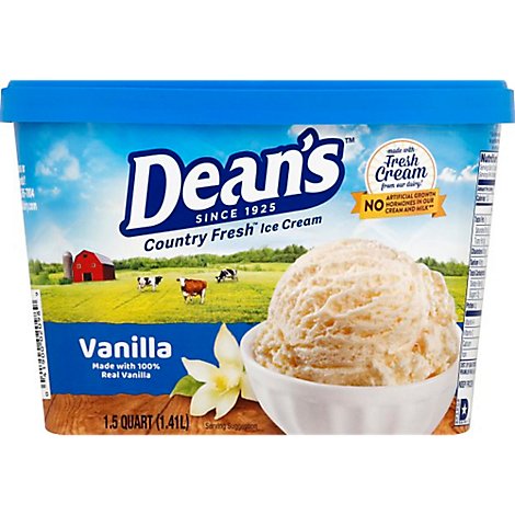Deans Country Fresh Vanilla Ice Cream - 48 Oz