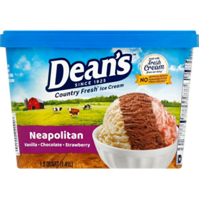 Deans Country Fresh Neapolitan Ice Cream - 48 Oz - Image 1