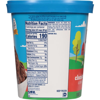 Deans Country Fresh Chocolate Ice Cream - 48 Oz - Image 2