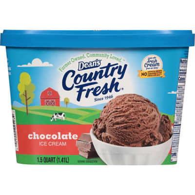 Deans Country Fresh Chocolate Ice Cream - 48 Oz - Image 3