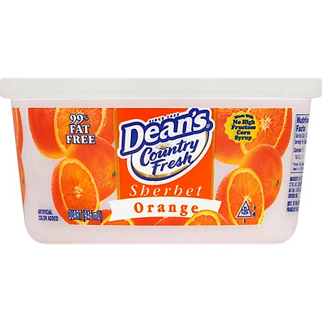 Deans Orange Sherbet - Quart