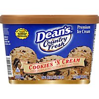 Dean's Country Fresh Cookies N Cream Ice Cream Scround - 1.5 Quart - Image 1