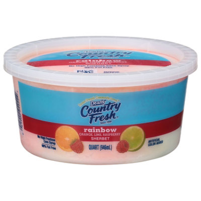 Deans Country Fresh Rainbow Sherbet - 32 Oz - Image 1