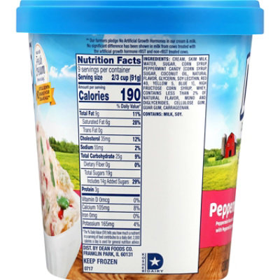 Deans Country Fresh Peppermint Ice Cream - 48 Oz - Image 4
