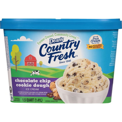 Deans Country Fresh Chocolate Chip Cookie Dough Ice Cream - 48 Oz - Image 1