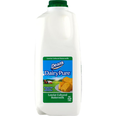 Dean's DairyPure Low Fat Cultured Buttermilk 0.5 Gallon JewelOsco