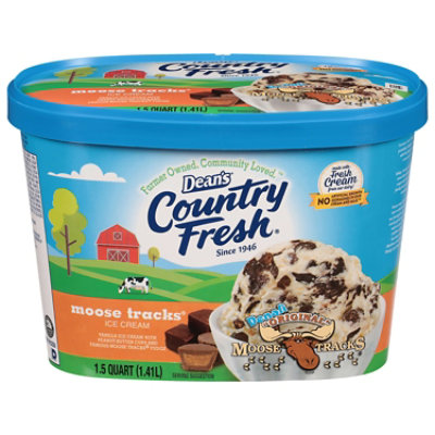 Deans Country Fresh Denali Original Moose Tracks Ice Cream - 48 Oz - Image 1