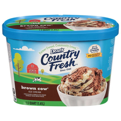 Deans Country Fresh Brown Cow Ice Cream - 48 Oz - Image 1