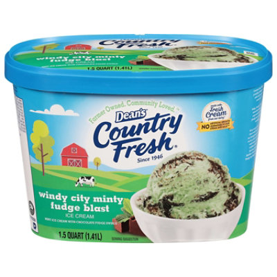 Deans Country Fresh Fannie May Mint Meltaway Ice Cream - 48 Oz - Image 1