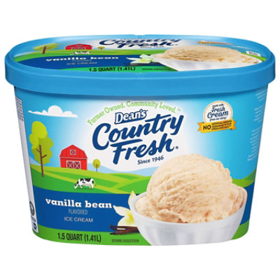 Deans Country Fresh Vanilla Bean Ice Cream - 48 Oz - Image 1