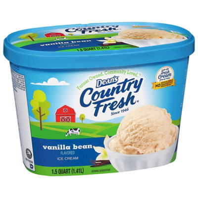 Deans Country Fresh Vanilla Bean Ice Cream - 48 Oz - Image 1