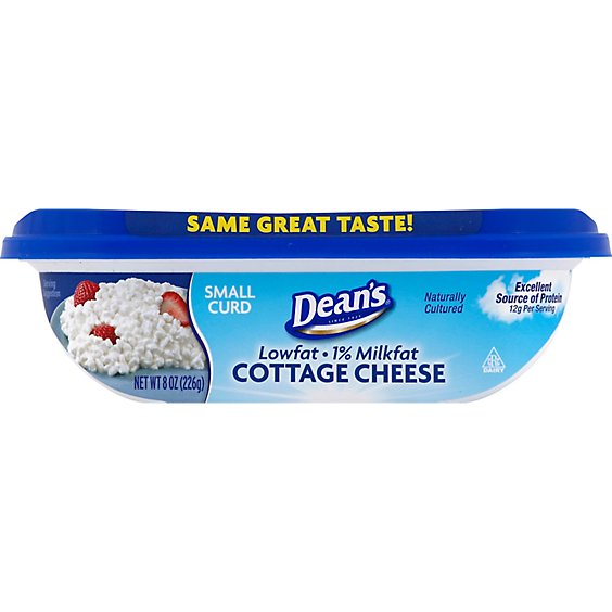 Dean's 1% Small Curd Cottage Cheese - 8 Oz