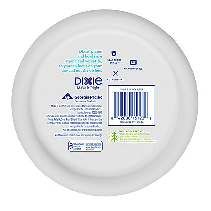 Dixie Everyday Paper Plates Printed 6 7/8 Inch - 50 Count - Image 4