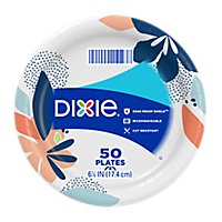 Dixie Everyday Paper Plates Printed 6 7/8 Inch - 50 Count - Image 2