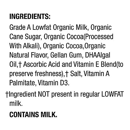 Horizon Organic Chocolate Milk DHA Omega-3 Lowfat - 6-8 Fl. Oz. - Image 5