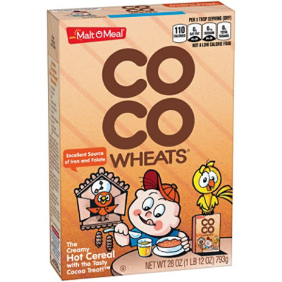 Post Coco Wheats Original Malt-O-Meal Coco Wheats Hot Breakfast Cereal Quick Cook - 28 Oz - Image 3