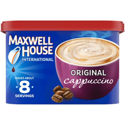 Maxwell House International Original Cappuccino Café-Style Instant Coffee Beverage Mix - 8.3 Oz - Image 1