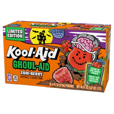 Kool-Aid Ghoul-Aid Scary Berry Artificially Flavored Drink - 10 - 6 Oz - Image 4